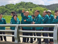 합천군의회, 대양면 양산마을 수해복구 지역 방문