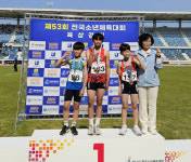 진주 장재초 전국소년체육대회 육상 꿈나무 금메달 획득