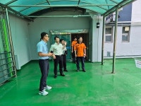 김환수 의령소방서장, 의령사랑병원 현장방문 지도