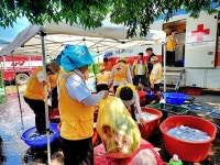 경남적십자사 고성지구협의회 찾아가는 이불 세탁 봉사