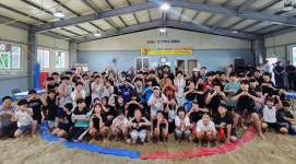 통영교육지원청 초등학생 씨름대회 개최