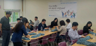 진주교육지원청 교육장과 함께 중증장애인 업체 봉사·청렴 소통