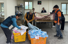 남해 설천면 지역사회보장협의체 이불빨래 봉사활동