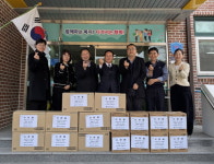 합천군시설관리공단 설 명절 맞아 사회복지설에 위문품 전달