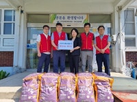 진주우편집중국 행복나눔 봉사단 백미 기부