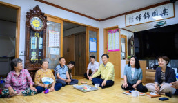장충남 남해군수, 혹서기 무더위쉼터 현장 방문