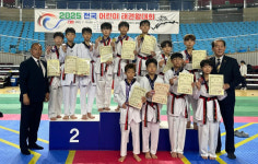 진주스포츠클럽 전국 어린이 태권왕 대회서 단체전 종합 1위