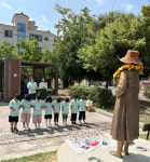 포토-진주 수정어린이집 평화기림상 헌화