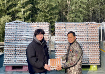 진주시사회복지협의회·금포영농조합법인 계란 640판 전달식 실시