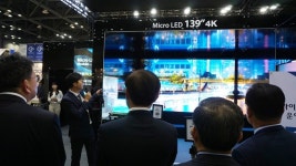 [포토뉴스] 루멘스, 국제광융합엑스포 2019에서 마이크로 LED 139인치 4K 구현