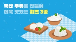[리얼푸드]국산 우유로 만들어 더욱 맛있는 치즈 3종