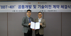 대웅제약, 브릿지바이오와 신약후보물질 ‘BBT-401’ 계약 체결