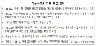 금감원 '책무구조도' 제도 본격 시행…임원별 내부통제 책임 명확화