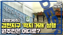 대전 도안 갑천지구 딱지 거래 성행/데스크