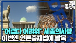 세종의사당, 언론중재법에 발목/데스크