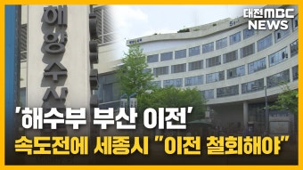 '해수부 부산 이전' 속도전에 세종시 