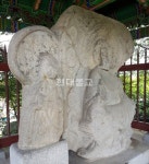 청주 비중리 석조삼존상 보물된다