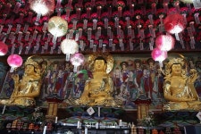 동명불원, 삼존불 개금불사 점안법회 봉행