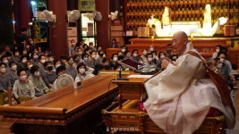 선림원 재가수행자들, 원로의장 대원 대종사에 법을 묻다