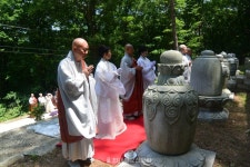 순창 구암사 석전당 영호 대종사 ‧ 운기대강백비 제막식 봉행