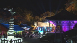 남해 화방사, 5일간 조명으로 산사 장엄