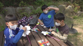 천태사찰에 아이들의 웃음꽃이 활짝