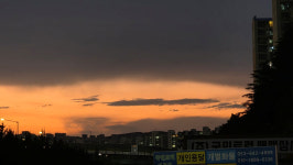 [사시사철四時四철] 장마온 뒤 노을