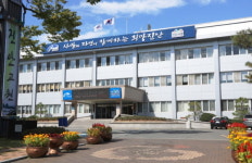 진안군청 붉은 색으로 물들다