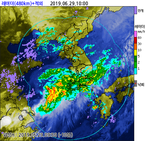 광주와 전남, 호우주의보로 100mm 이상의 장맛비 예상.