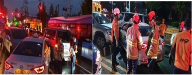 계양소방서, 작전동 사거리 3중 추돌 교통사고 긴급구조