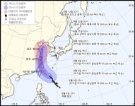 제 9호 태풍 레끼마, 서해 걸쳐 지나간다