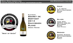 2016-2017 World Wine Competition 소비뇽블랑(Sauvignon Blanc)부문 프랑스의 시크릿 드 베르티콧 2014(Secret de Berticot 2014)... 