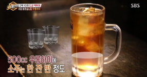 백종원의 3대천왕, 백종원이 도쿄에서 마신 술은? 홋피 세트와 우롱하이 소주에 보리 음료와 우롱차를 섞어 마시는 술