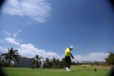 [포토] 휴셈 챌린지, 필드에 서서 희망을 쏜다 우승을 향하여