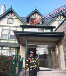 플러싱 씨캐슬그룹 건물 경미한 화재