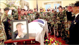 월남전참전자회 고재석 전우 장례식 거행