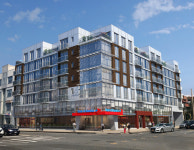 플러싱 뱅크오브아메리카 자리 주상복합 상가 건물 선다