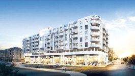 반도건설, 타운 복판에 7층 주상복합