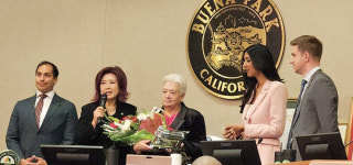 한인 밀집 부에나팍 조이스 안 시장 취임