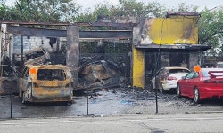 포트리 한인 자동차정비소 대형화재