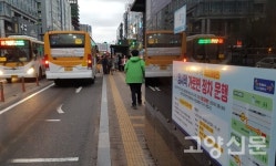 고양시 마두역·일산동구청 임시가로변정류소 시행