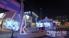 덕이동 로데오거리 화려한 불빛축제