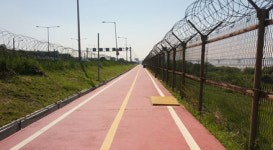행주대교 북단 1.9km 평화누리 자전거길 정비 시작