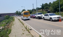 고양시 3호선‧경의선 대곡역, 진출입 도로에 교행차로 설치