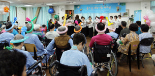 고양실버인력뱅크 꽃노인 재능 나눔 버스킹