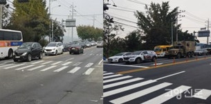 통일로 고골입구 삼거리 좌회전 전용차로 신설, 병목현상 해결
