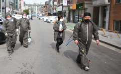 백석12블록 상우회 방역활동 펼쳐