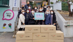 신일교회, 겨울나기 후원물품 나눔