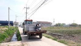 송포지역 곡창지대는 농번기 중