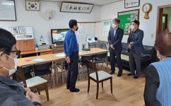 백석1동, 동절기 대비 경로당 방문